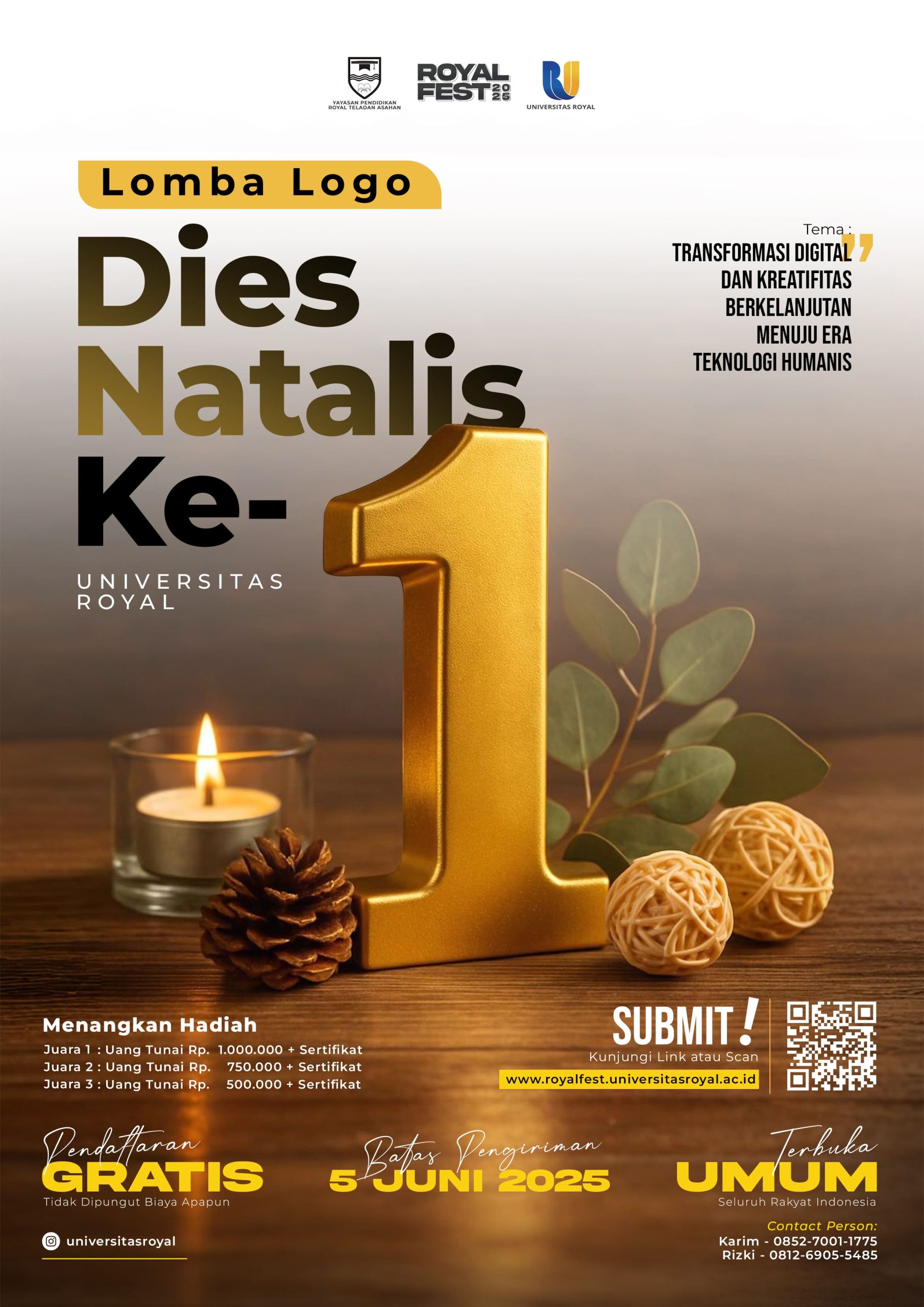 Lomba Desain Logo Universitas Royal